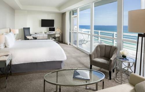 Fontainebleau Beachfront Resort Miami Beach ocean view Balcony bedroom